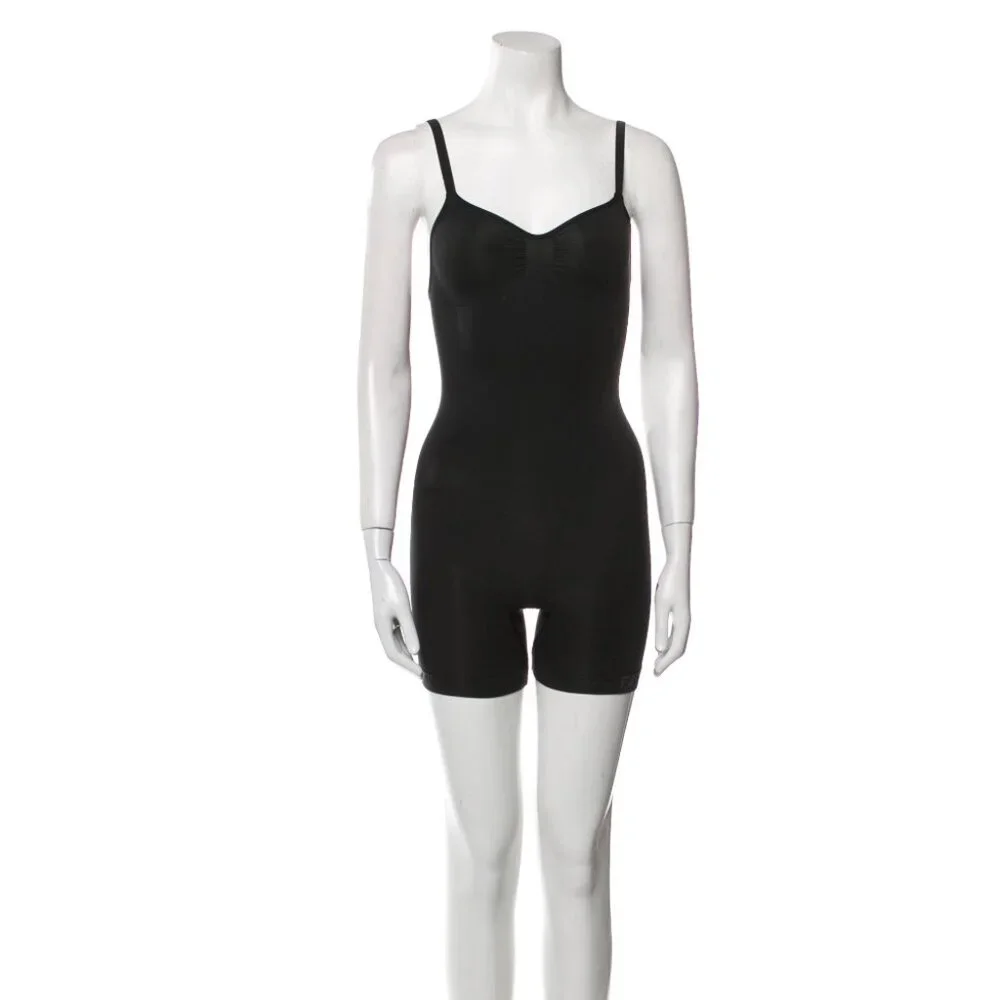 Fendi x Skims Square Neckline Romper Shape-wear Jumpsuit